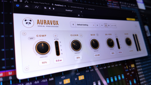 Detalle de controles de equipos de audio